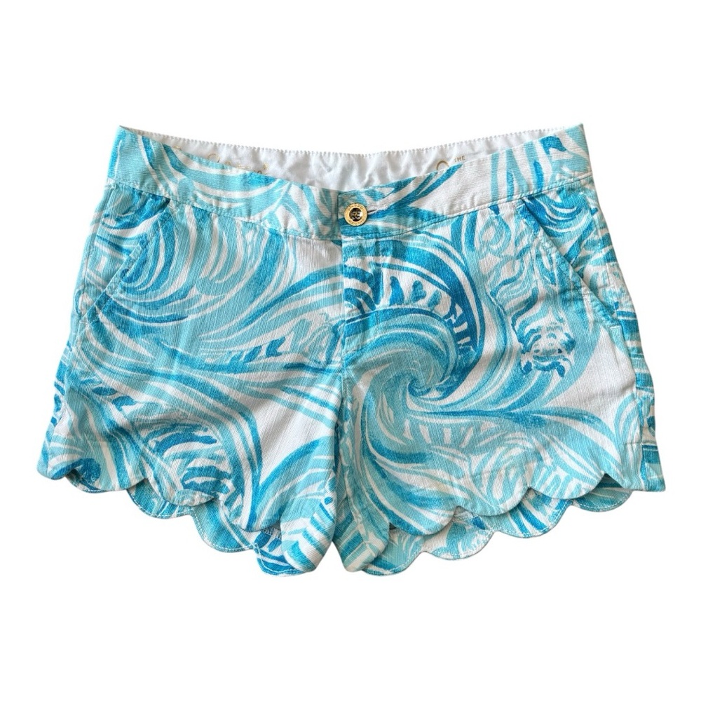 Lilly Pulitzer The Buttercup Short in Resort White Sea Ruffles Size 0